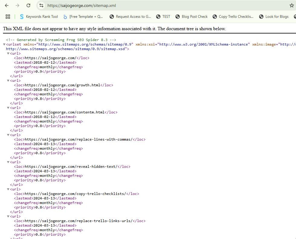 Download XML Sitemaps
